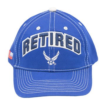 Black Ink Men's Retired With Air Force Wings Classic Hat