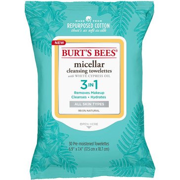 Burt's Bees Micellar Water Towelettes, 30ct