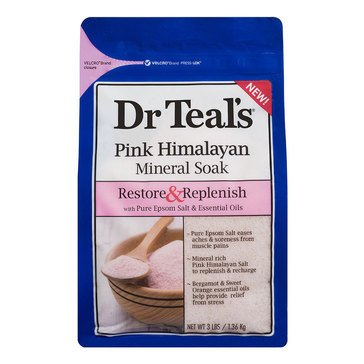 Dr. Teal's Restore & Replenish Mineral Soak with Pink Himalayan 3lb