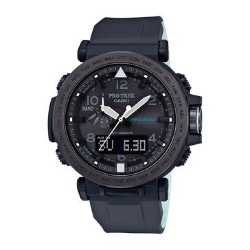 Casio Men's ProTrek AD SiliconeBand Black_D