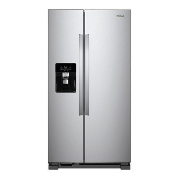 Whirlpool 25-Cu.Ft. Side by Side Refrigerator, Stainless Steel (WRS325SDHZ)