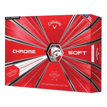 Callaway Chrome Soft Truvis Golf Balls, 12-Pack