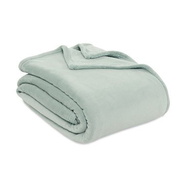 Berkshire Plush Blanket, Seaspray - Twin
