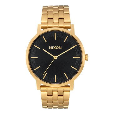 Nixon Men's Porter Gold Stainless Steel Braclete Watch