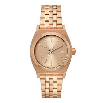 Nixon Women's Medium Time Teller Rosegold Stainless Steel Bracelet Watch