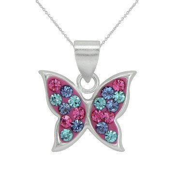 Children's Sterling Silver Butterfly Pendant