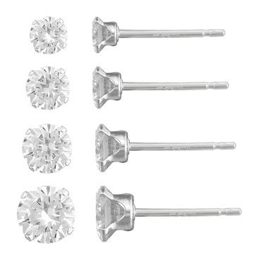 Children's Sterling Silver Stud Earring Set