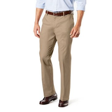 Dockers Men's Signature Khaki Straight Fit Flat Front Pants