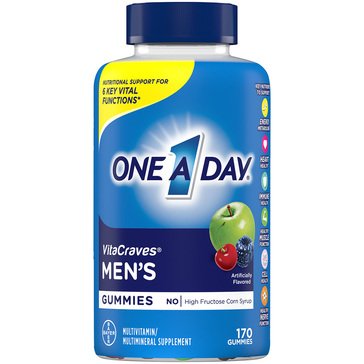 One A Day Men's VitaCraves Multi-Vitamin Gummies, 150-count