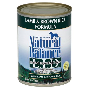 Natural Balance Lid Lamb & Brown Rice