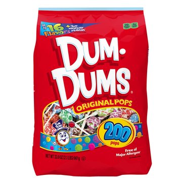 Dum Dums Halloween Lollipops, 200-count