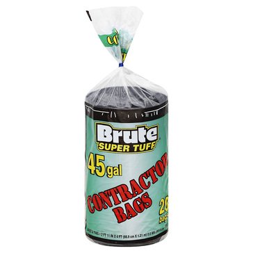 Brute Super Tuff Contractor Bags 45gal 20ct
