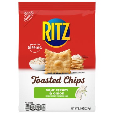 Ritz Toasted Sour Cream & Onion Chips, 8.1oz