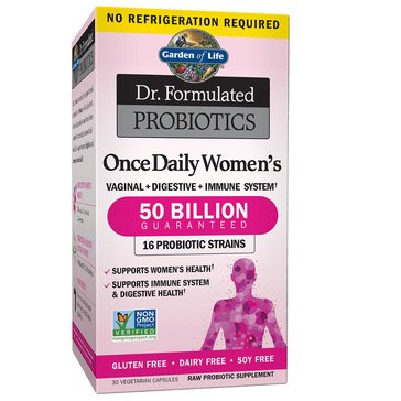 Dr. Formulated Women's Once Daily Vaginal, Digestive & Immune Support Probiotic, 30-count