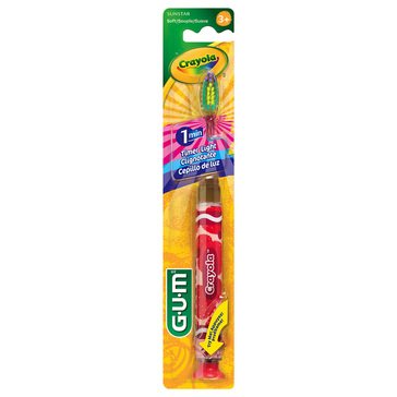 GUM Crayola Flashing Light Soft Toothbrush