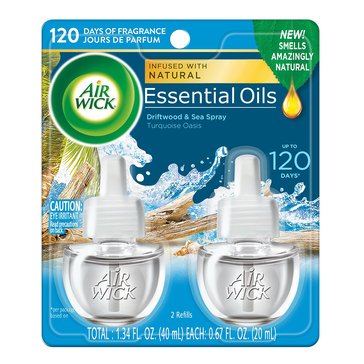 Air Wick Refill Scented Oil, 2-Count, Turquoise Oasis