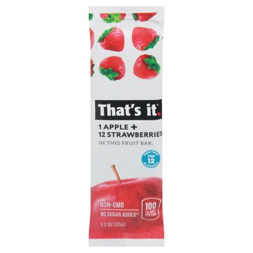 That's It. Apple + Strawberry Fruit Bar