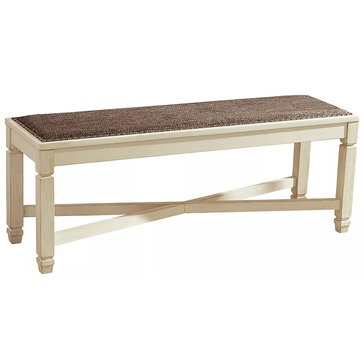 Signature Design by Ashley Bolanburg Large Upholstered Dining Room Bench