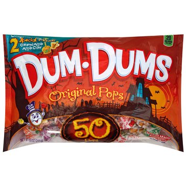 Dum Dums Original Plus Apple Cider & Caramel Apple Lollipop Candy, 8.6oz