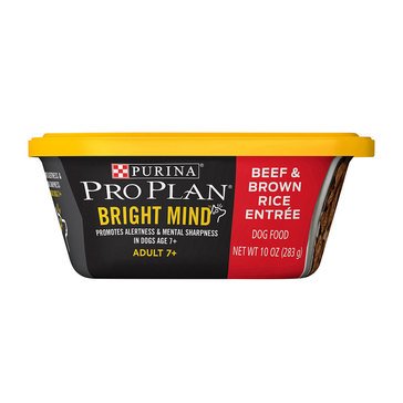 Purina Pro Plan Bright Mind 7+ Years Beef and Brown Rice Senior Wet Dog Food 