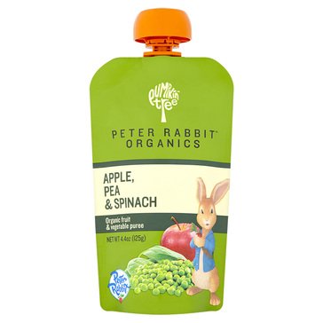 Peter Rabbit Organics Pea, Spinach and Apple Baby Food, 4oz