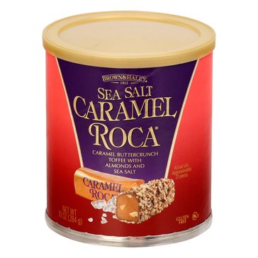 Brown & Haley Almond Roca Sea Salt Caramel Roca Canister, 10oz