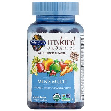 mykind Organics Mens's Multivitamin Fruit Gummies, 120-Count