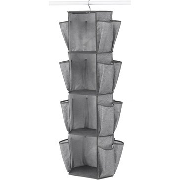 Whitmor Cross Hatch Gray Rotating Closet Organizer