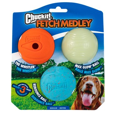 Chuckit! Fetch Medley Assorted Color, 3-Pack