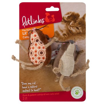 LIL' CRITTERS TM MICE W/ROPE LEGS SET OF 2