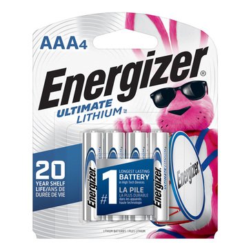 Energizer Ultimate Lithium AAA Battery- 4 Pack