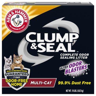 Arm & Hammer Clump 7 Seal Multicat Cat Litter, 19 lbs