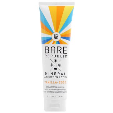 Bare Republic Mineral Sport Sunscreen Lotion SPF 50, 5oz