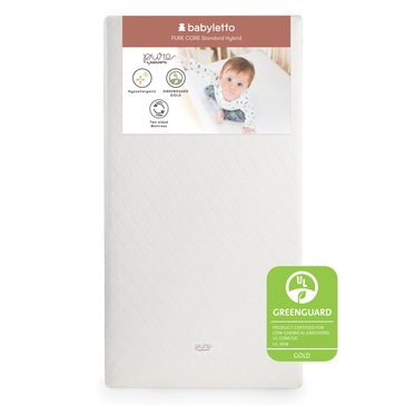 Babyletto Pure Core Non-Toxic Crib Mattress with Hybrid Waterproof Cover