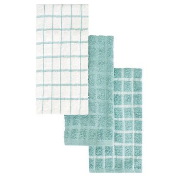 Harbor Home Checkered Print Kitchen Towel 3-Pack