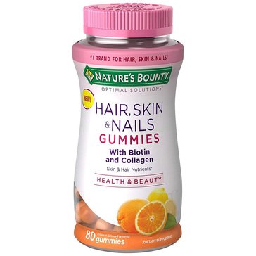 Nature's Bounty Hair, Skin, Nails Plus Collagen Gummies, 80-count