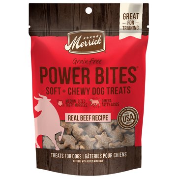 Merrick Power Bite Real Texas Beef Recipe Dog Treats, 6 oz