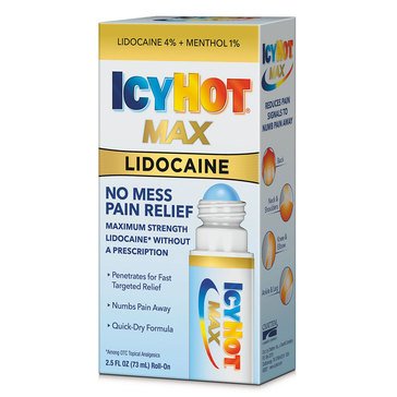 IcyHot with Lidocaine Pain Relief Cream with No Mess Applicator, 2.5oz