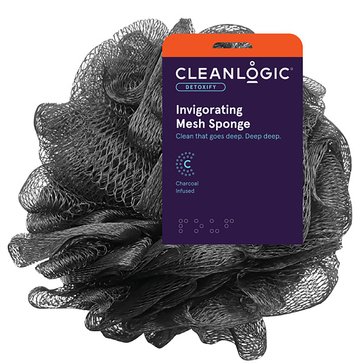 Cleanlogic Charcoal Mesh Sponge 60g