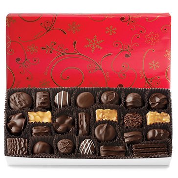 See's Candies Holiday Wrapped Dark Chocolates, 1lb