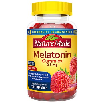 Nature Made 2.5mg Melatonin Gummies, 130-count