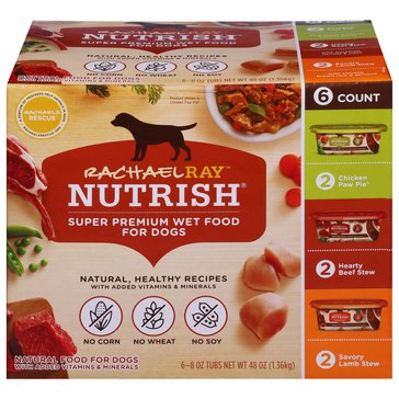 Rachael Ray Nutrish Multi Pack Dog Food, 6Ct