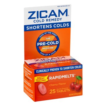 Zicam Cold Remedy Cherry Flavored Rapidmelts, 24-count