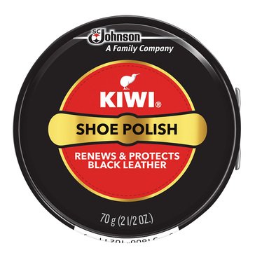 Kiwi Renews & Protects Black Leather Shoe Polish, 2.5oz