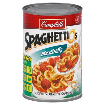 Campbell's SpaghettiOs with Meatballs, 15.6oz