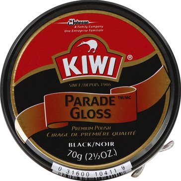 Kiwi Parade Gloss Black Shoe Polish, 2.5oz
