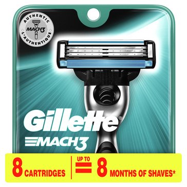 Gillette Mach3 Cartridges 8-Count