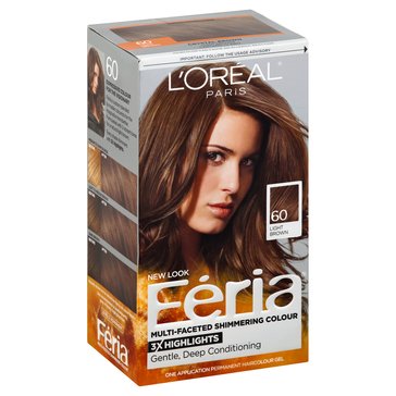 L'Oreal Paris Feria Permanent Hair Color 60 Light Brown