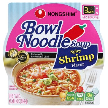 Nongshim Spicy Shrimp Noodle Soup Bowl