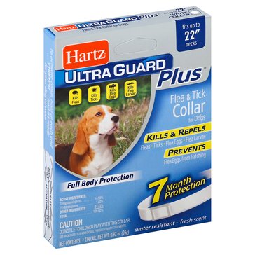 Hartz Ultraguard Plus Flea & Tick Collar For Dogs